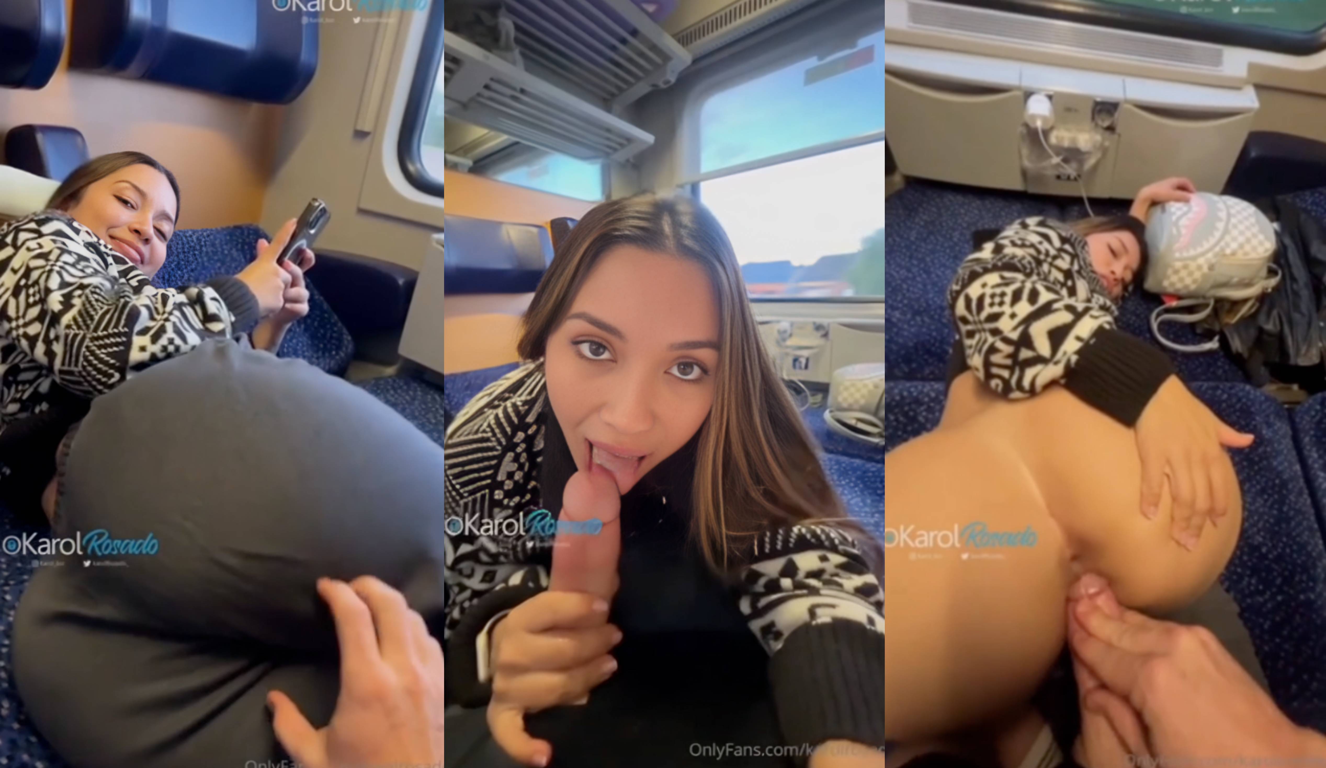 Karol Rosado Gets Roughly Fucked On A Train